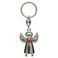 Porte-Clefs - Ange - Coeur rouge