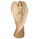 Ange En Bois Sculpte 15 cm 2 tons bois