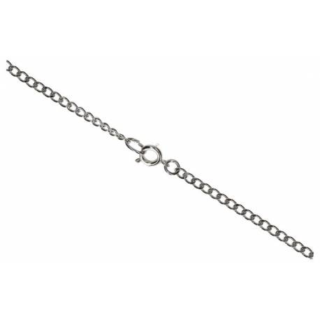 Gourmette Métal rhodié 45 Cm