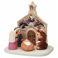 Kerststal Aardewerk - "Crèche du monde" Assisi 