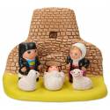 Crèche de Noël en terre cuite - "Crèche du monde" Sardaigne