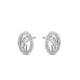 Boucles d'oreilles Vierge Marie en argent