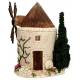 Décor pour santons de Provence Moulin avec arbre 24 x 15 cm