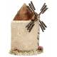 Décor pour santons de Provence Moulin avec arbre 24 x 15 cm