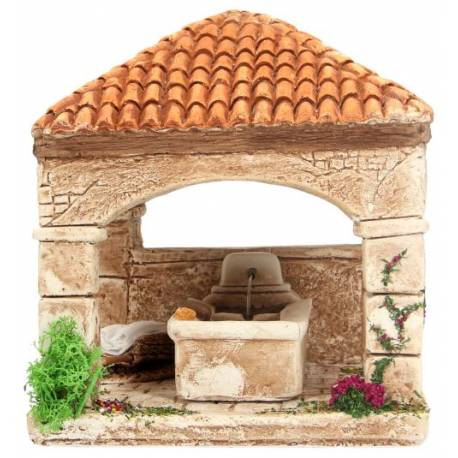 Décor pour santons de Provence Lavoir 16 x 16 cm