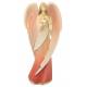 Ange En Bois Sculpte 15 cm rouge