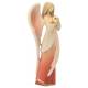 Ange En Bois Sculpte 15 cm rouge
