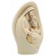 Heilige Familie in albaster 7x5x3 cm gouden versiering 