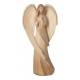 Ange En Bois Sculpte 12 cm 2 tons bois