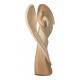 Ange En Bois Sculpte 12 cm 2 tons bois