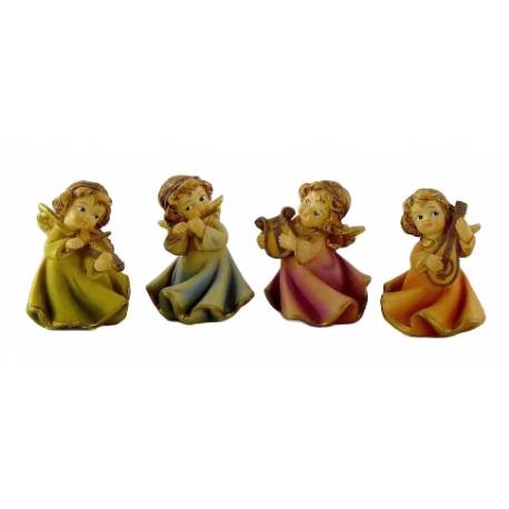 Engel met muziekinstrument "Melli" 5 cm 