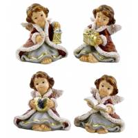 Engel witte - rode - groen 05 cm 