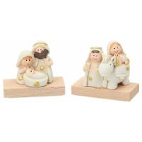 Nativité moderne sur base en bois - 20 Pcs / Display