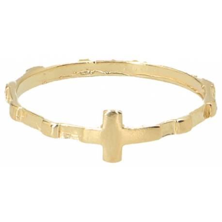 Bague dizainier plaqué-or taille 59