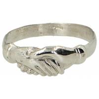 Ring H. Rita zilver met rhodium 