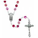 Chapelet Agate fuschia