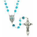 Rozenkrans semi-cristal lichtblauw OV strass 
