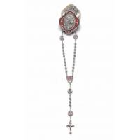 Rozenkrans H Rita + Doosje metaal email rood 