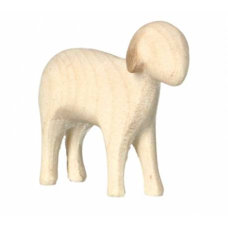 Mouton debout : crèche de Noël en bois Aram pour 10 cm
