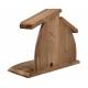 Lege kerststal in hout 24 x 12 x 19 cm 