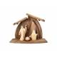 Crèche de Noël moderne en bois - Petite Aram