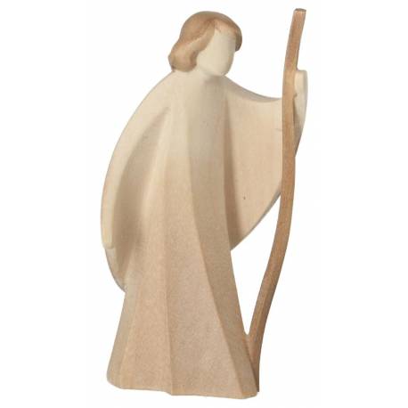 Berger avec bâton : crèche de Noël en bois Aram pour 10 cm