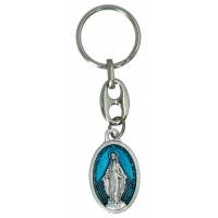 Porte-Clefs - Miraculeuse - 22 mm ov - Email Bleu