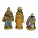 Personnages de crèche : rois mages de 15 cm