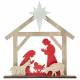 Crèche de Noël en bois