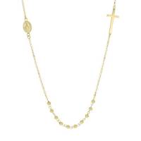 Halssnoer-Rozenkrans 9 karaats goud 50 cm +5 cm 3.20 gr 