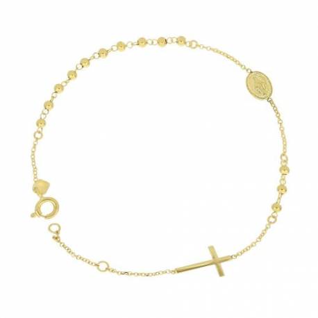 9 karaats goud rozenkransarmband 1.5 gr 