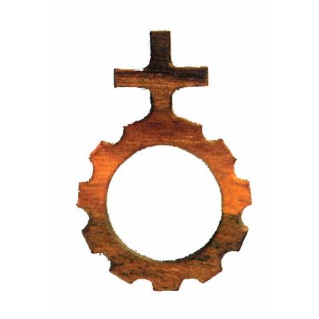 Dizainier s/cordon - 42 mm - Bois d'olivier