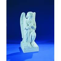 Ange - 55 cm - "Marbre" Blanc