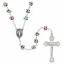 Rozenkrans met strass multicolor 