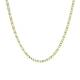 9 karaats goud ketting tweekleurig 60 cm 2.85gr 