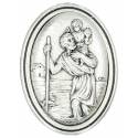 Médaille aimantée St Christophe Ov 33 mm