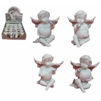 Engel - 4 cm - met hart 4 / set 