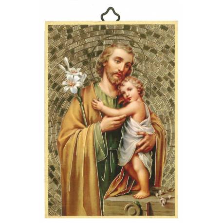 Cadre bois 10 X H15 cm St Joseph