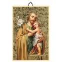 Cadre bois 10 X H15 cm St Joseph