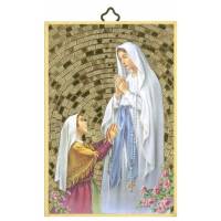 Cadre bois 10 X H15 cm Appar Lourdes