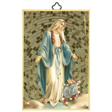 Cadre bois 10 X H15 cm Miraculeuse