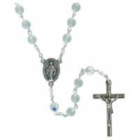 Rozenkrans Glas Wit mat 