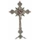 Kruis op voet - 32 cm - Metaal Vernikkeld 