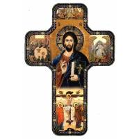 Ikoon 12 X 18 cm Kruis - Pantocrator 
