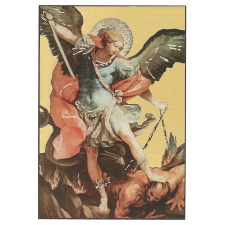 Icône 9.5 X 6.3 cm Saint Michel
