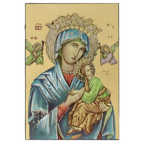 Icône 9.5 X 6.3 cm Notre-Dame du Perpétuel Secours