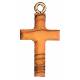 Croix s/cordon 30 mm Bois d'olivier