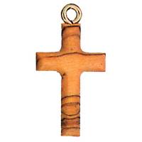 Kruisje op koord 30 mm Olijvenhout 