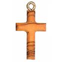 Croix s/cordon 30 mm Bois d'olivier
