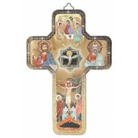 Icône 12 X 18 cm Croix - Trinité